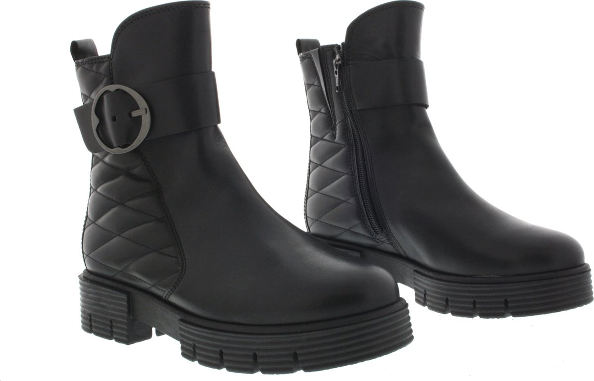 laars, eboots, zwart, riemdetail, riempje