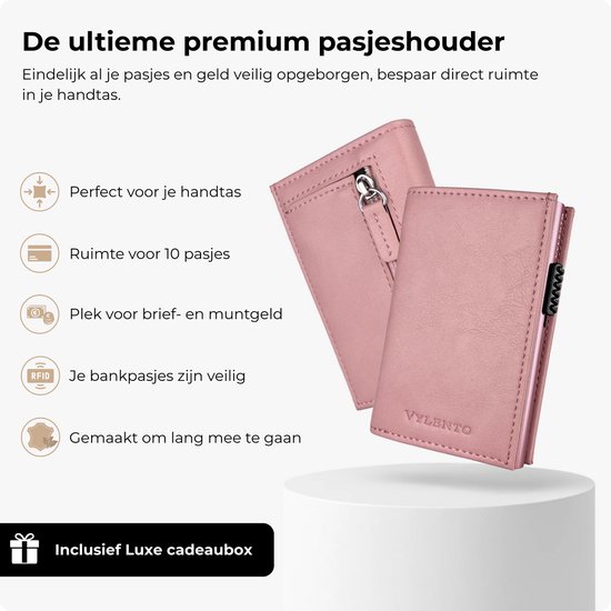 portemonnee, pasjehouder, riemen, zegel, roze