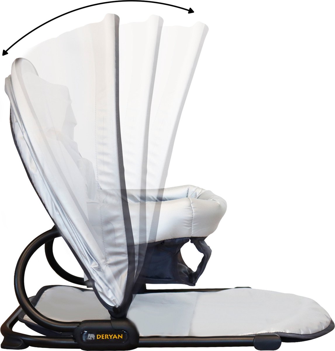 Deryan Floor Seat Kinderstoel - vloerzitje - zonnekap Anti-UV 50+ - zilver