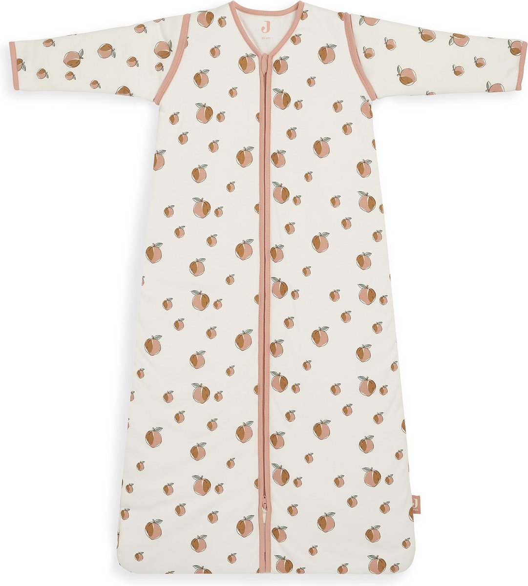 Jollein - 90 cm - Baby Winterslaapzak Met Afritsbare Mouw - Peach