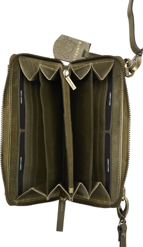 BURKELY Cool Colbie Dames Phone Wallet - Groen