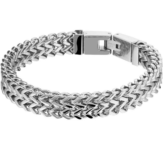 The Jewelry Collection - Armband 10 mm 20,5 cm - Staal