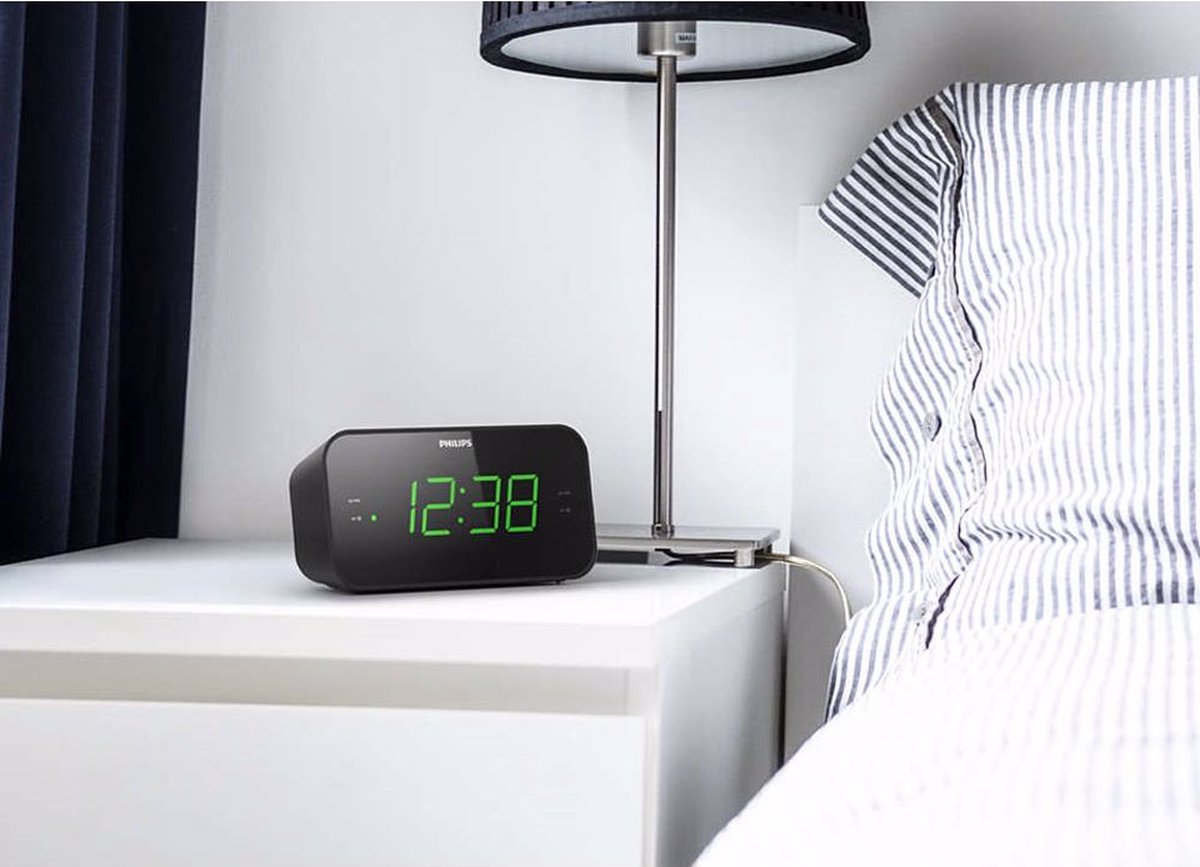 Philips TAR3306 - Klokradio - Zwart