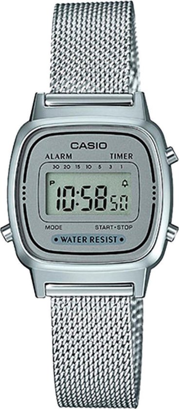 Casio Vintage Mini LA670WEM-7EF Dameshorloge 24,6 mm - Zilverkleurig