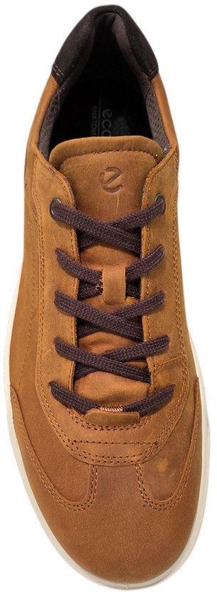 heren sneaker, bruine schoen, lijfstijl sneaker, enkelhoog, luxe casual