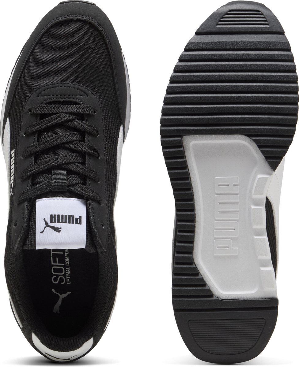 PUMA - maat 44 - R78 Lightwind Unisex Sneakers - Puma Black-Puma White