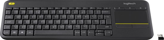 Logitech K400 Plus - Draadloos Touch Toetsenbord - QWERTY US / Zwart