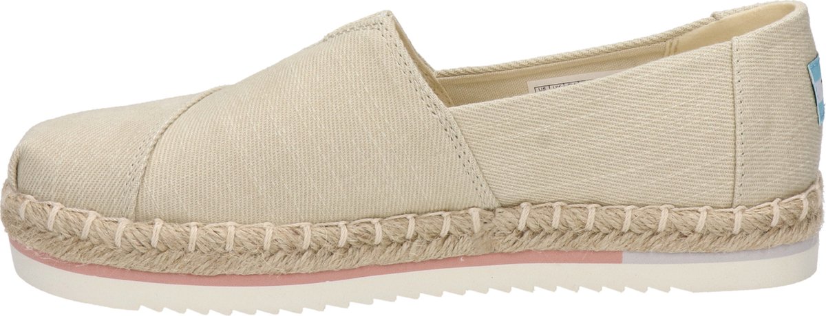 Toms Alpargata Platform Rope Espadrilles - Dames - Beige - Maat 41