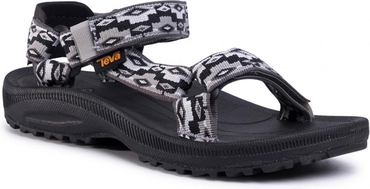 sandalen, sportsandaal, terraschoenen, geometrisch patroon, veterlsysteem