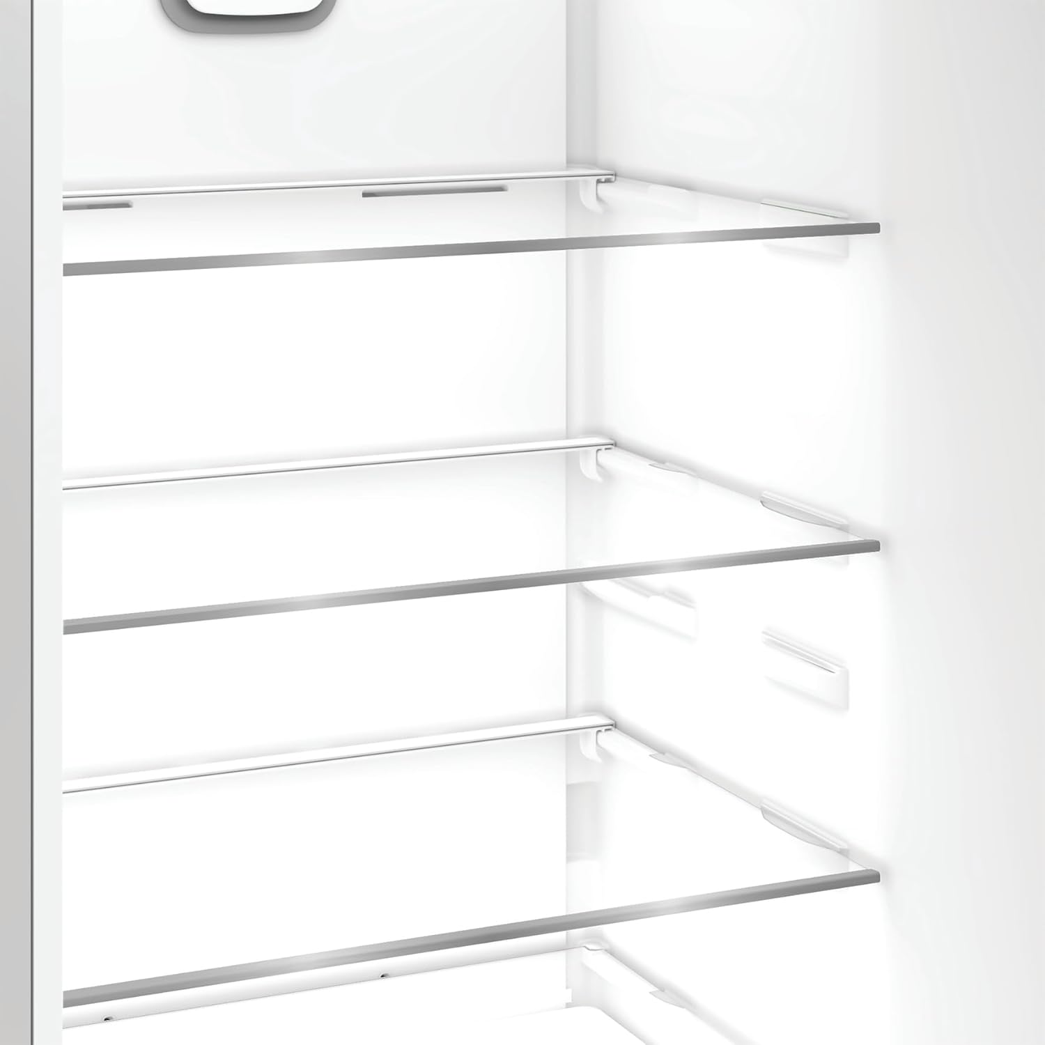 koelkast, liggendeplanken, roestvrij staal, inbouw, kleine combinatie