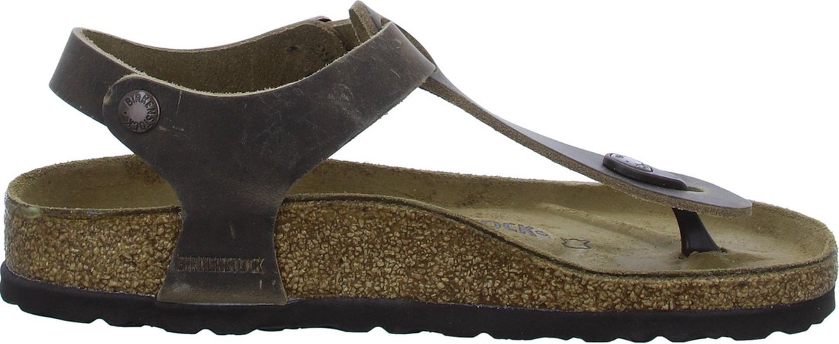 Birkenstock - maat 39- Kairo Meisjes Sandalen Regular Oiled Leather - Tabacco Brown