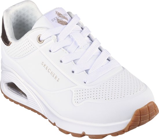 Skechers Uno Gen1 - Shimmer Away - maat 36- Unisex Sneakers - Wit