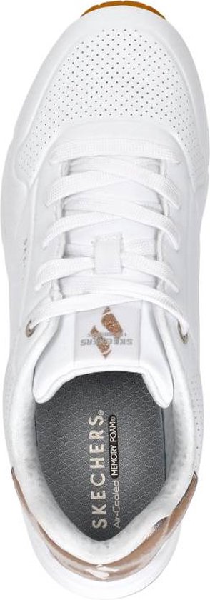Skechers Uno Gen1 - Shimmer Away - maat 36- Unisex Sneakers - Wit