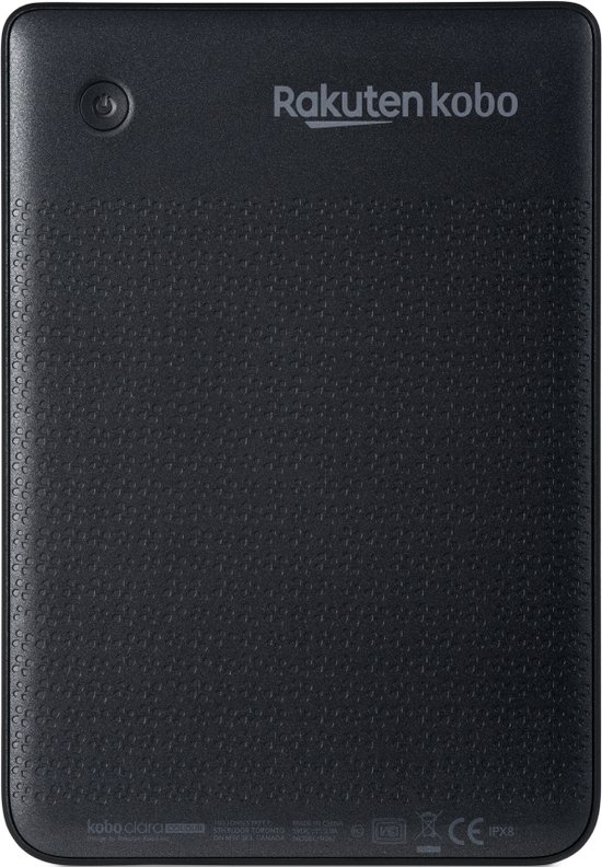 tablet, zwart, textured, achterkant, Rakuten kobo