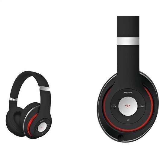 Freestyle FH0916B - Bluetooth headset met FM Radio en TF card support, Zwart