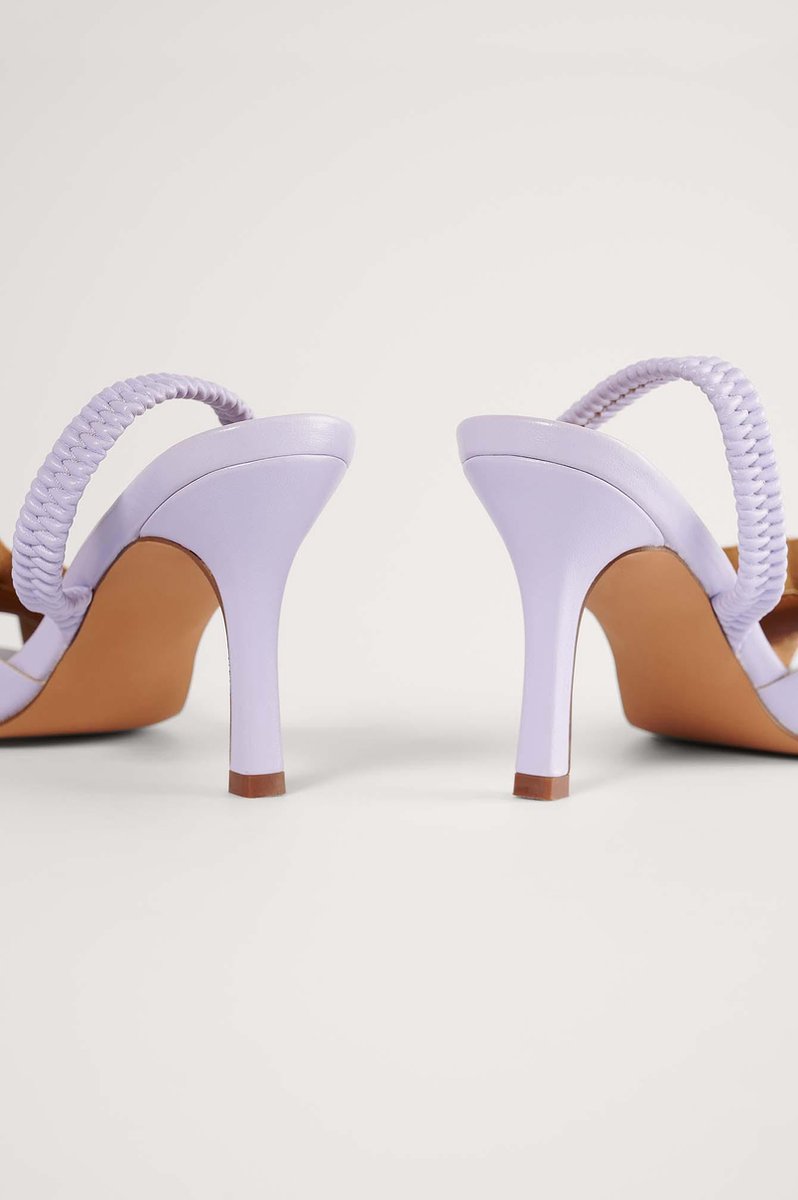 NA-KD Ruffled Vrouwen Sandalen - Lilac - Maat 37