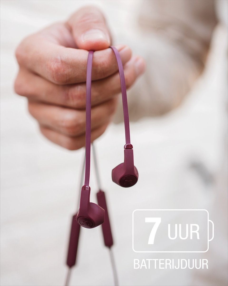 Fresh ‘n Rebel Flow - In-ear koptelefoon draadloos - Ruby Red