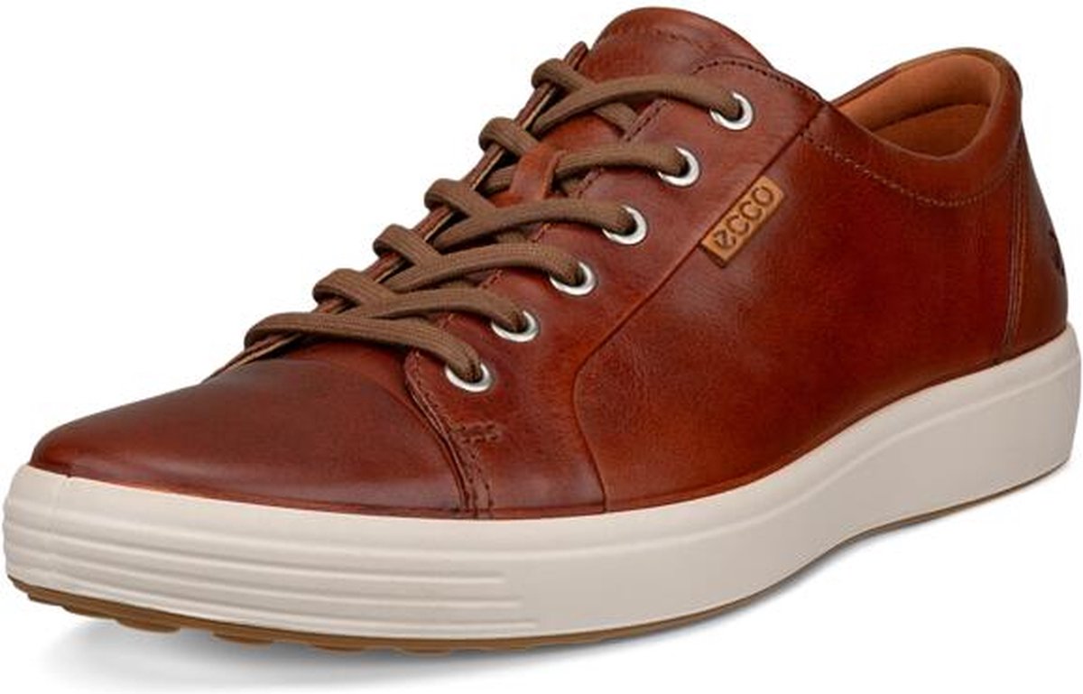 ECCO - maat 43- ECCO SOFT 7 M Veterschoenen - BRUIN