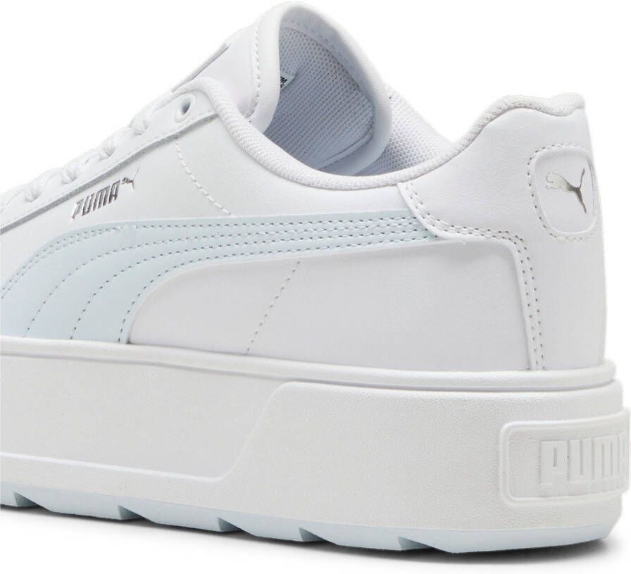 PUMA Karmen L -maat 38.5- Dames Sneakers - PUMA White-Dewdrop-PUMA Silver