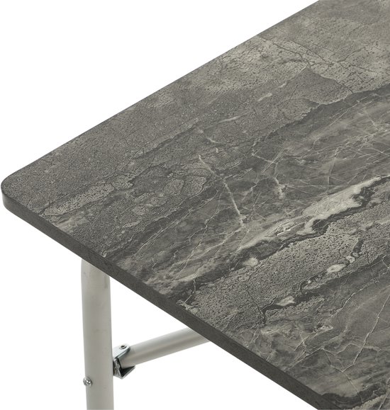 Travellife Sorrento Campingtafel honeycomb dark grey 120 x 80 - Stabiel en lichtgewicht frame - Draagtas inbegrepen