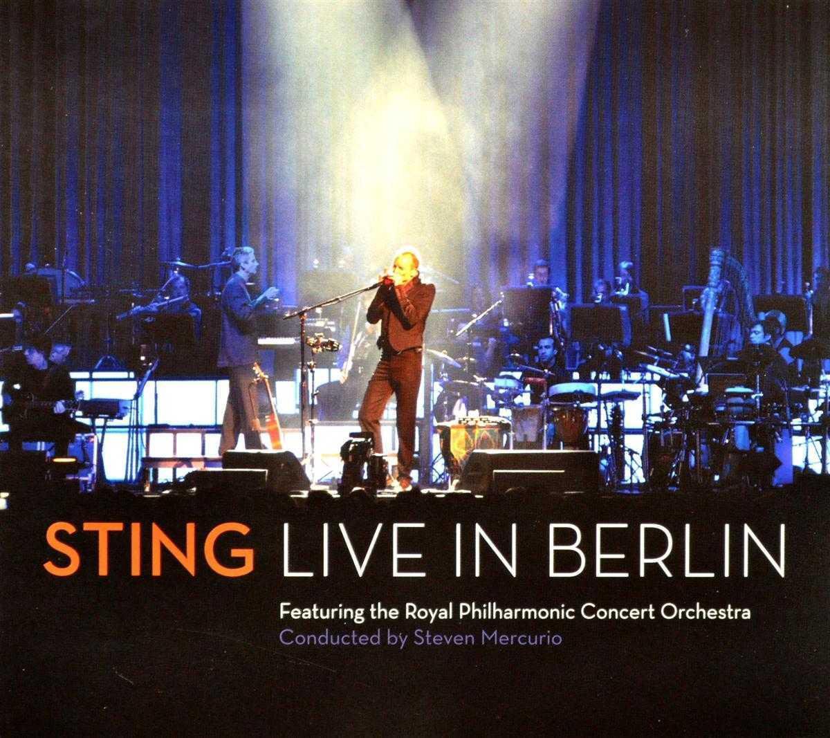 live concert, Sting, Berlin, orchesta, stage performance