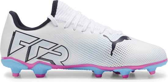 PUMA FUTURE 7 PLAY FG/AG Jr FALSE - Maat 29 - Sportschoenen - PUMA White-PUMA Black-Poison Pink
