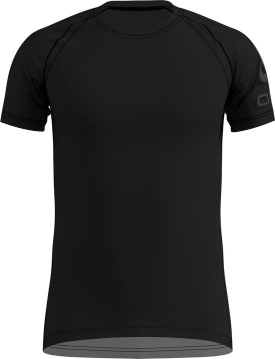 t-shirt, rugby, zwart, korte mouwen, rond hals