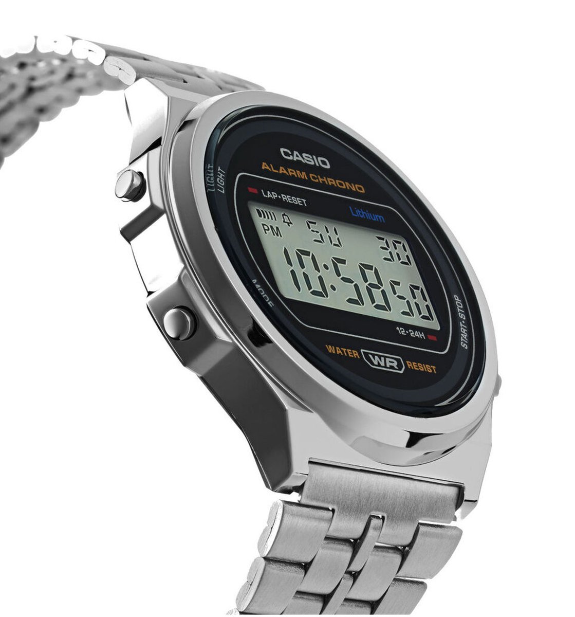 Casio Vintage Iconic A171WE-1AEF Unisex Horloge 37 mm - Zilverkleurig