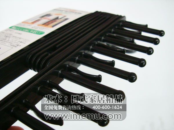 Stropdassen rek - Plastic - Black - 20 haken