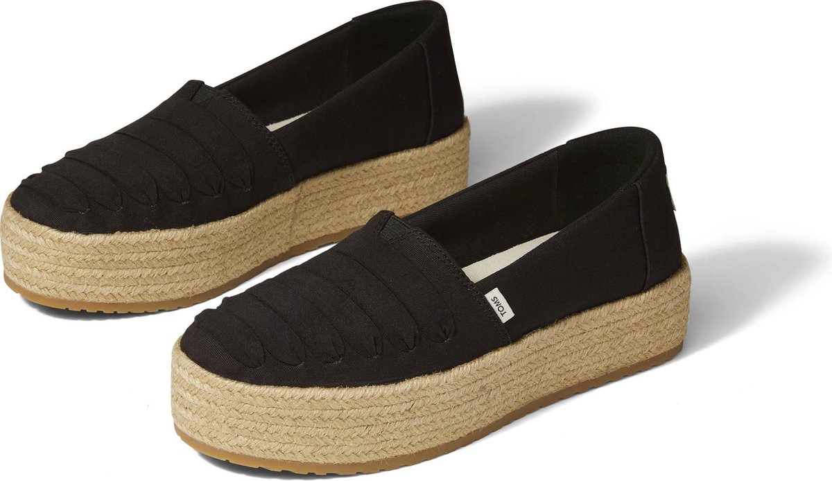 TOMS - Maat 39 - Valencia Dames Espadrilles - Black