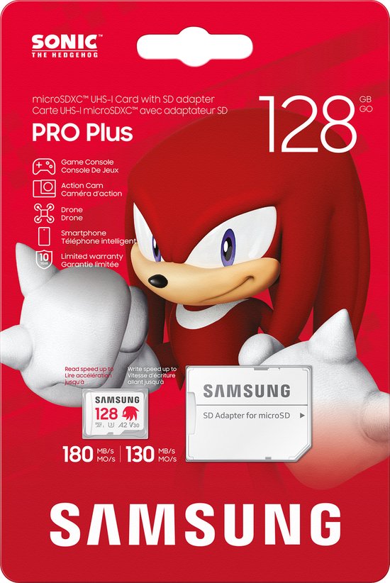 Samsung Sonic the Hedgehog™ PRO Plus - microSD Card