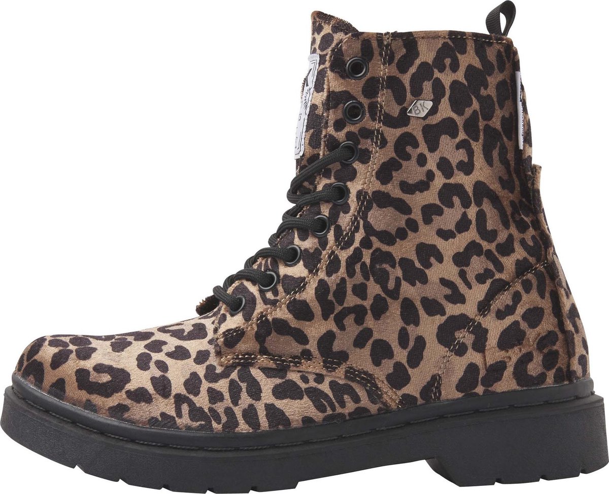 leopard, hoge stof, boot, combatboot, print