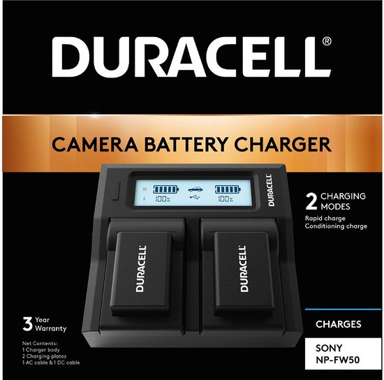 Duracell Dual laadapparaat voor DR9954/NP-FW50