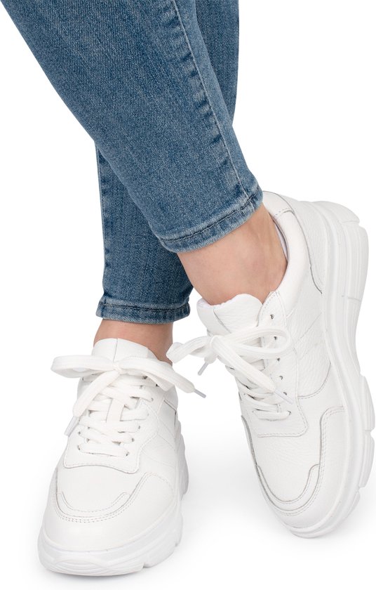 PS Poelman - Maat 41 - JARA Dames Sneakers - Wit