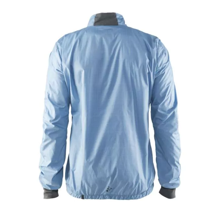 Craft Ride Wind Jacket Lichtblauw/Donkergrijs Maat XL Fietsjas - Heren