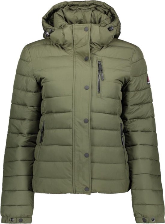 Superdry-Classic-Fuji-Padded-Jacket-Dames-Puffer-Maat-MVNMcqrITEPGmv Superdry Classic Fuji Padded Jacket Dames Puffer - Maat M
