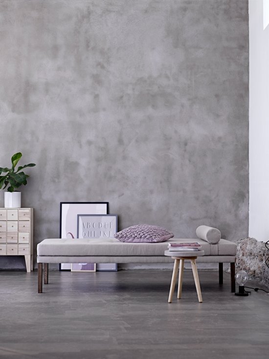Bloomingville - Tekstbord - Alfabet - Hout/Plexiglas - Grijs