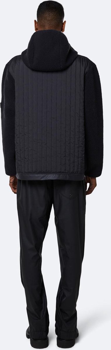 Rains - XS/S - Fleece Pullover Hoodie - Black - Unisex