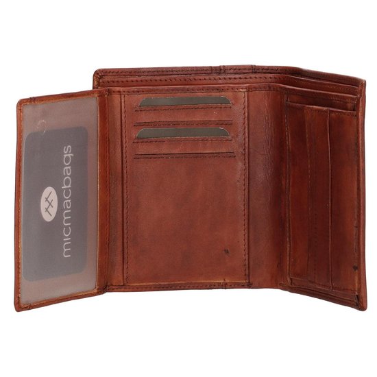 Micmacbags Wallstreet Heren billfold Portemonnee - cognac
