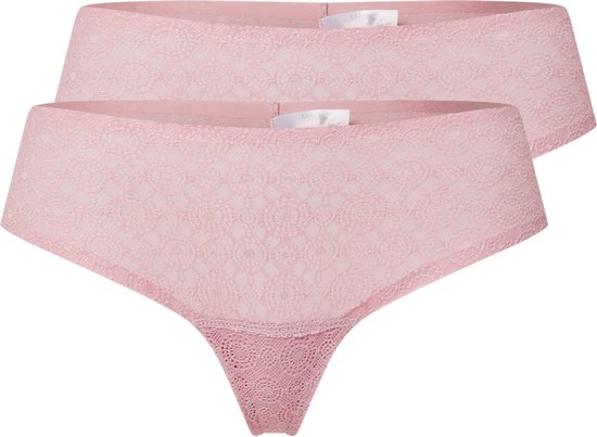 MAGIC Bodyfashion Dream Thong Lace 2pack - Blush Pink - Maat XL