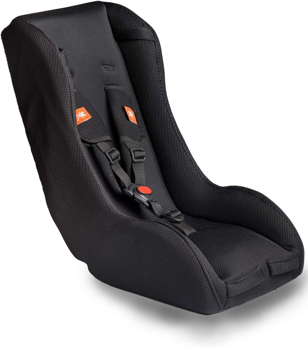 autostoel, kinderzit, 5-puntgordel, ruglezelkleding, zwart
