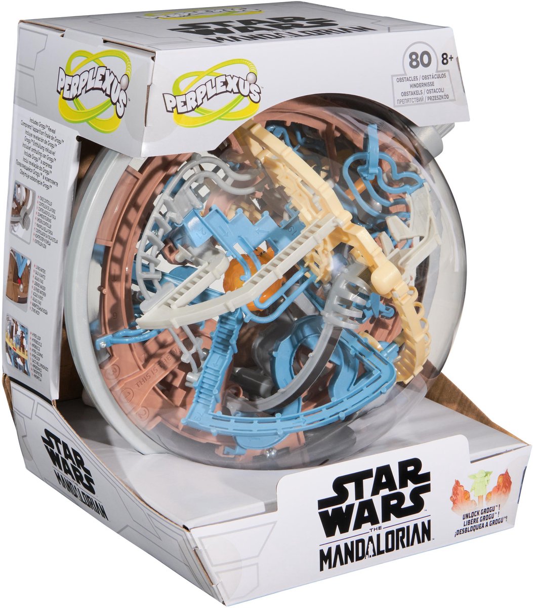 Perplexus - Star Wars - 3D-doolhofspel met Mandalorian-thema en 80 obstakels