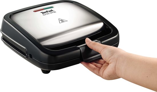 Tefal Croc Time SM193D - Tosti ijzer - Zwart/zilver