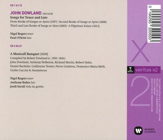 Nigel Rogers - Songs For Tenor And Lute / A (CD)