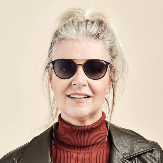 Sinner Carmel Zonnebril - Mat Donkerbruin/groen