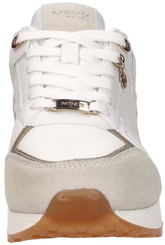 sneaker, white shoe, laces, suede toe, gum outsole