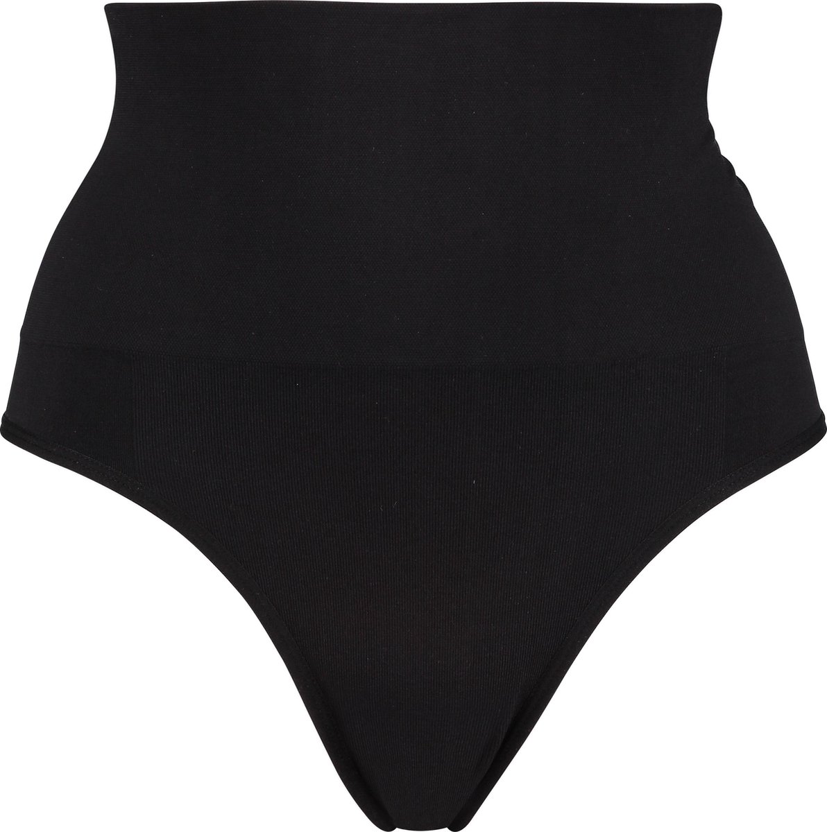 broekstuk, zwart, katoen, high-waist, bodycon