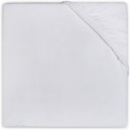 Jollein molton hoeslaken junior wit 70x140cm