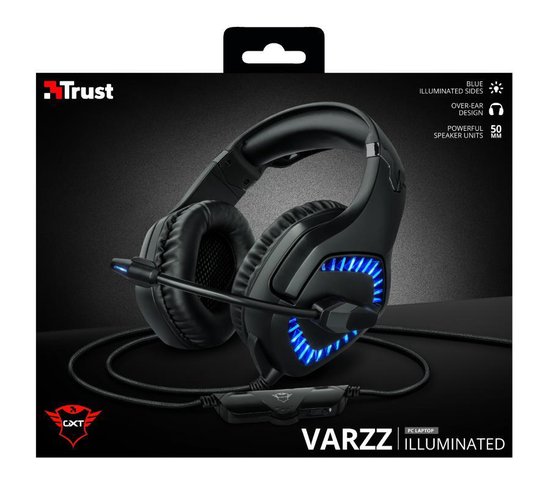 GXT 460 Varzz - Gaming Headset met verlichting voor PS4 en PC - Zwart/Blauw