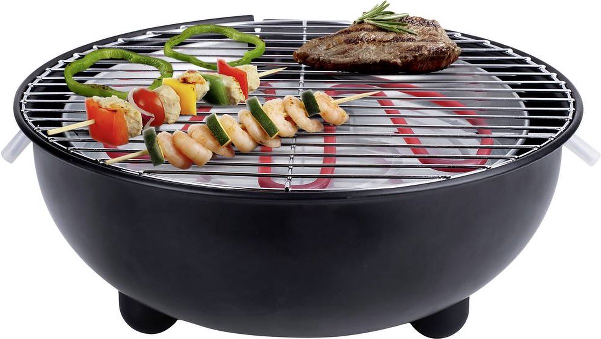 Tristar BQ-2880 Elektrische Barbecue - Grilloppervlak 30 cm - Vaatwasserbestendig rooster - Zwart